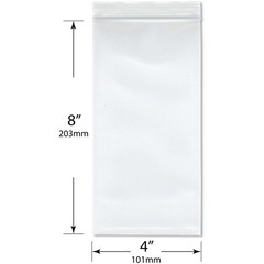 Plymor 4″ x 8″, 8 Mil Extra Thick Heavy Duty Zipper Reclosable Plastic Bags