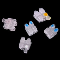 Ormaer 3M Dental Orthodontic Ceramic Brackets Roth MBT 022 Slot 3 4 5 Hooks Mesh