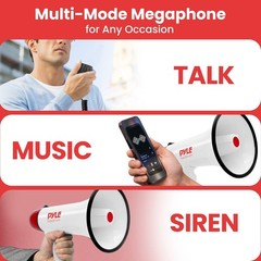 Pyle PMP48IR 40 Watts Professional Rechargeable Batteries Megaphone/Bullhorn
