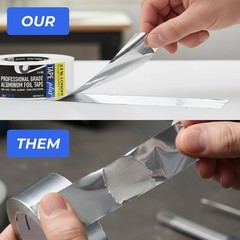 2″ x 70 yd Aluminum Foil Tape – Durable Sealing Solution for HVAC Insulation