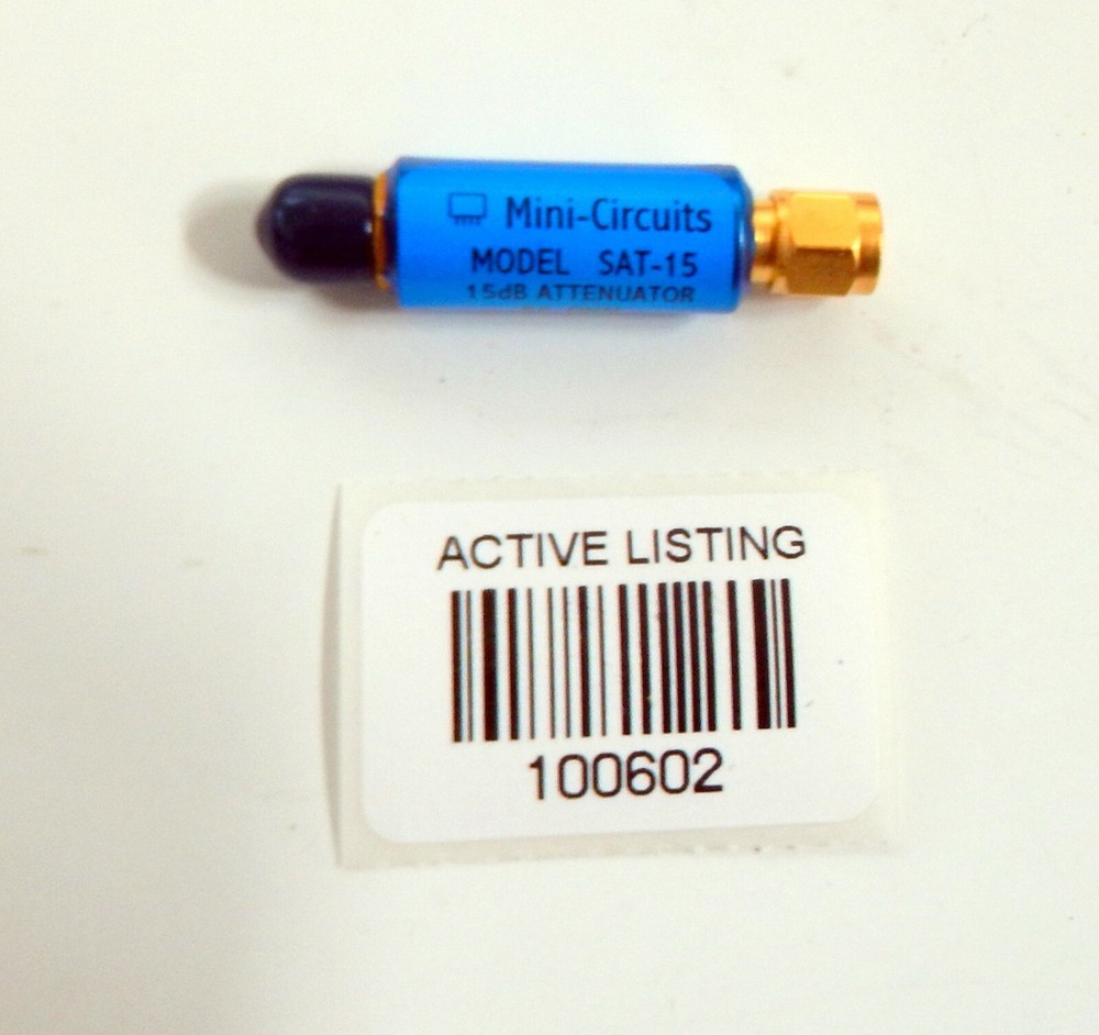 Mini-Circuits SAT-15 15dB Attenuator 50Ohm DC-1.5GHz SMA(m-f) RF Microwave NEW