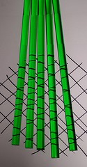 40 pcs TRANSLUCENT GREEN 3/8” OD x 6” INCH LONG ACRYLIC COLORED RODS