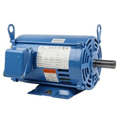 3 HP 3 Phase Electric Motor 1800 RPM 182T Frame ODP Open Drip Proof 230/460V