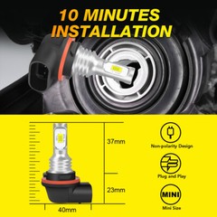 For Honda Foreman Rubicon 520 2020 2021 2022, LED Headlight Bulbs 12V 35/35W