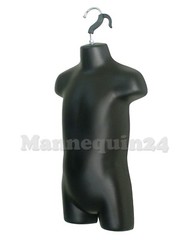 2 TODDLER MANNEQUIN TORSOS SET FLESH BLACK 2 BABY HANGING DRESS FORMS