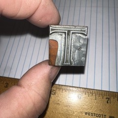 Print Block ( Letter T ) Capital T