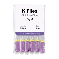 Dental Endo Root Canal File K-files 25mm Stainless Steel #6#8#10#15-45 Hand File