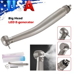 Dental Fiber Optic High Speed Turbine Handpiece 2/4H LED E-generator