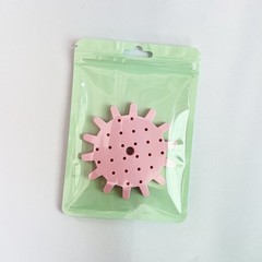 Resealable Packaging Bags Macaron Color Self Seal Bags Hang Hole Storage Pouches