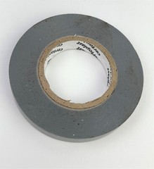 Pack of 15 Rolls – Certoplast 3/8″ Gray Vinyl PVC Adhesive Tape Roll