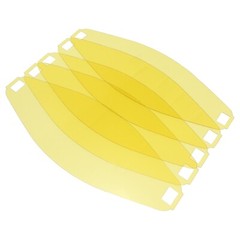 Blue Demon TRUE VIEW PANO V2 Exterior Cover Lens, yellow, 5 pack