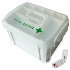 Deke Home – Portable First Aid Medicine Organizer Handle Plastic Family Medical