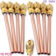 10X Service/Access Valve 1/4″ SAE *1/4″ OD *2.75″ Stem Core AC Refrigeration Kit