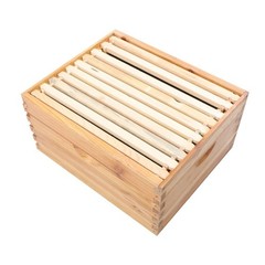 Beeswax Coated 4 Layer 10 Frame Bee Hive Includes Beehive Frames and Foundations