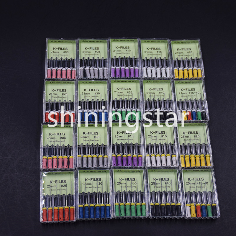 Dental Niti Nickel Titanium H/K-FILES Endo Hand Root Canal File 21/25/31 mm