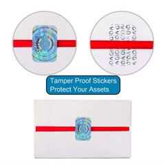 100 Security Hologram Stickers Serial Numbers Tamper Evident Genuine Authentic