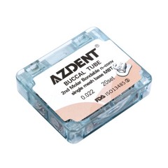 Dental Orthodontic Buccal Tubes 1st/2nd Molar Non-Conv Roth MBT 022 018 AZDENT
