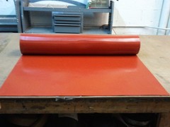 SILICONE RUBBER ROLL 1/8 THK X 8 “WIDE x 8” LONG FREE SHIPPING