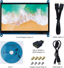 7 Inch IPS LCD Touch Screen Display Panel 1024×600 Capacitive Screen HDMI Monito