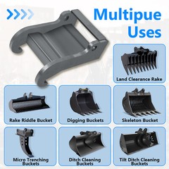 For Bobcat X-change E Series Steel Quick Attach Excavator Coupler Bracket