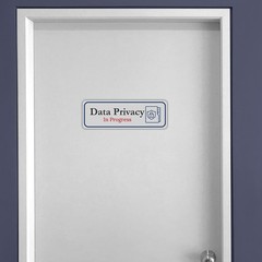 Standard Plus Data Privacy In Progress Wall or Door Sign