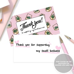 Thank You Cards Small Business (3.5 x 2 Inches – 100 pcs, 300GSM) by Modern 5th