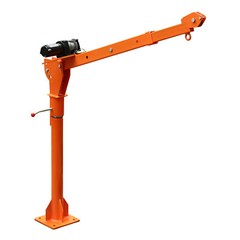 1100LBS Truck-Mounted Crane Hoist with 12V Electric Winch Pickup Truck Jib Crane