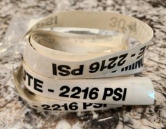 LOT of 10 SCOTT 30 MINUTE – 2216 PSI TRANSPARNT CYLINDER LABEL 10007891 Appr 22″