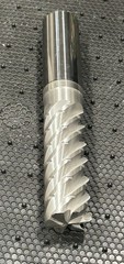 1” X-Long Carbide Roughing End Mill Coated 1”X2–3/4”LBSX3-1/4” X 6” .060R 5FL