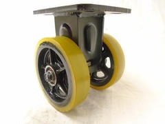 6″ Forged Kingpinless ERGO Maintenance Free Swivel Caster &Rigid Prec Sealed Brg