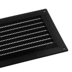 Black Vent Grille 130mm X 300mm / 12.7cm X 30.5cm Flat Vent