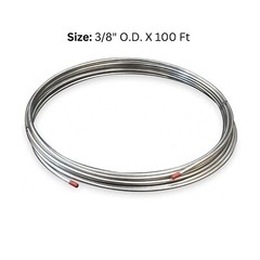 3/8″ OD x 100′ Length x .020″ Wall Type 316 Stainless Steel Tubing Coil