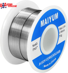 63-37 Tin Lead Rosin Core Solder Wire for Electrical Soldering (0.6Mm 50G)