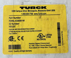 Turck FDNL-S1600-W Device Net I/O module **QTY**