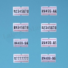 Price Labels Gun Paper Tag Sticker for MX 5500 Refill Ink Roll White Red Line US