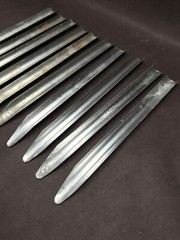 (Lot of 10) ONTARIO Stainless Steel Scoopula Spatula Tool 6-1/2” L x 5/8” W