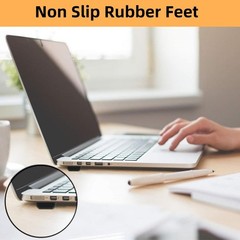 Rubber Feet for Electronics 40PCS Tall Black+Clear, Bumpers