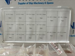 COPPER RING KIT CONTAIN 16 POPULAR SIZES, 220 PCS IMPA CODE: 813080A