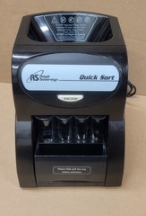 Royal Sovereign QS-1AC, Quick Coin Sorter, Coin Paper Roll Loader, Pull-Out Tray