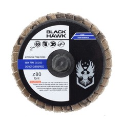 50 Pack – 2″ Mini Flap Discs 80 Grit Quick Change Sanding Roloc Style Type R