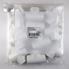 Charlotte Pipe PVC02400C0800 PVC Schedule 40 Tee 3/4 x 3/4 x 3/4 Slip Dia. in.