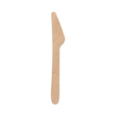 1000 Knives Wooden “Pure” 16.5cm Wooden Cutlery Party Disposable Cutlery
