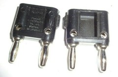 4 pieces / 2 Pairs of New Pomona MDP-S Double or Dual Banana Plug Connectors.