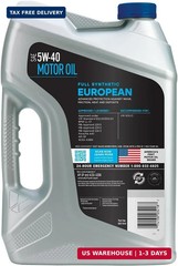 Valvoline European Vehicle Full Synthetic SAE 5W-40 Motor Oil 5 QT