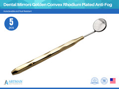 Dental Mirror Golden Set of 5 ARTMAN INSTRUMENTS