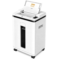 QUIETLEMON 200-Sheet Auto Feed Paper Shredder P-5 Micro Cut 5.8 Gal Office Home