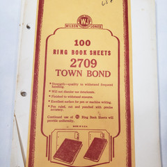 Vintage Wilson Jones Ring Book Sheets 2709 Town Bond 40 Pages 3 Hole Punched USA