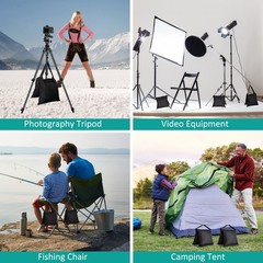 4 Pack Sandbags Weight Bags for Photography, Light Stand, Canopy, Tripod