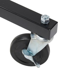 Clothing Clothes Rack Z-Truck Rolling Locking Casters 68″ x 36″ Single Rail