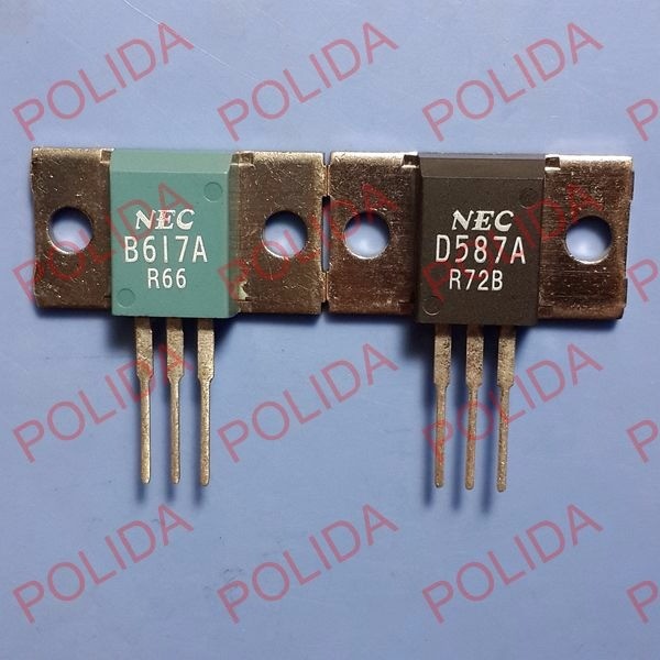 1pair Transistor NEC MT-100 2SB617A/2SD587A B617A/D587A